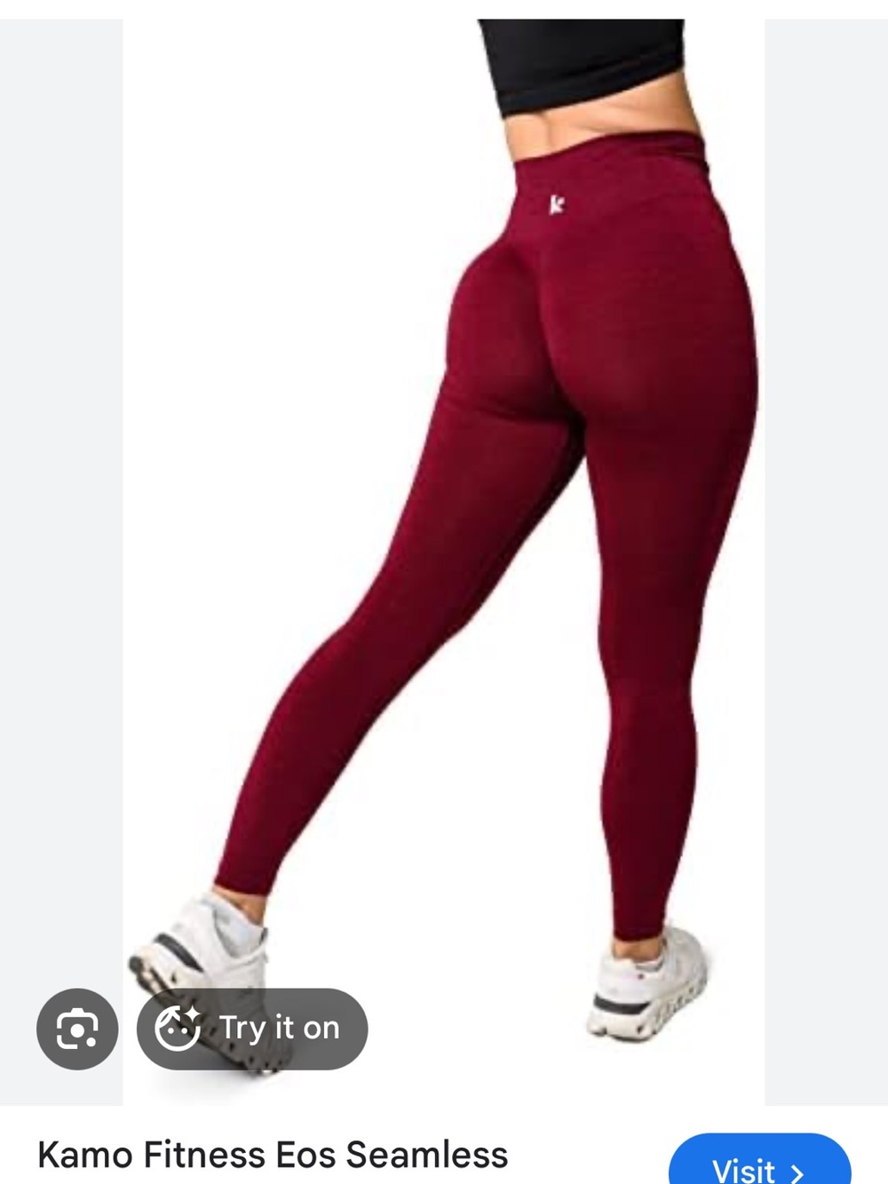 Black Kamo fitness EOS leggings seamless